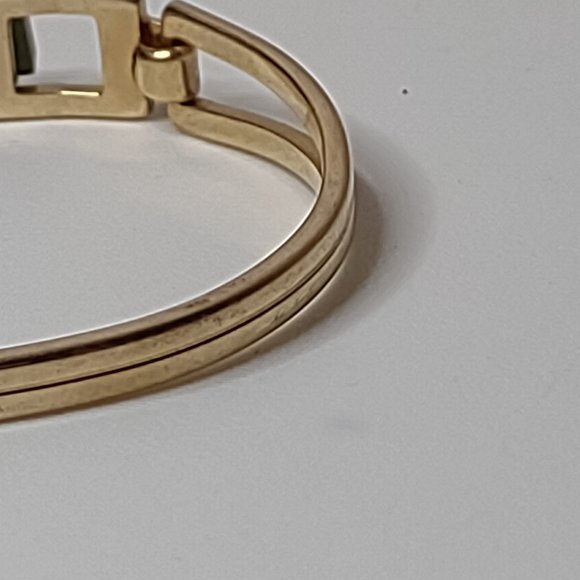 Vintage Avon Green And Gold Tone Bracelet - Picture 10 of 16